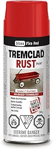 Rust Paint Spray Int/Extr, Gloss Fire Red