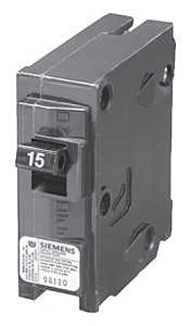 15 Amp Siemens Q115 Circuit Breaker Black