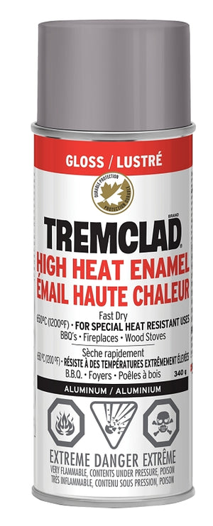 340g Tremclad Rust Paint Spray Can, Gloss Aluminum