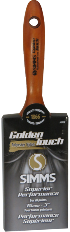 Golden Touch Paint Brush Flat, 75mm