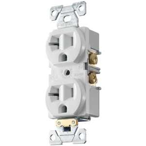 RECEPTACLE DPLX WHT 20A/125V