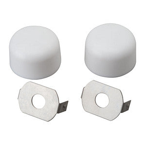 TOILET BOLT CAP ROUND UNIVERSAL WHITE