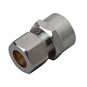 Female Supply Line Connector, Chrome