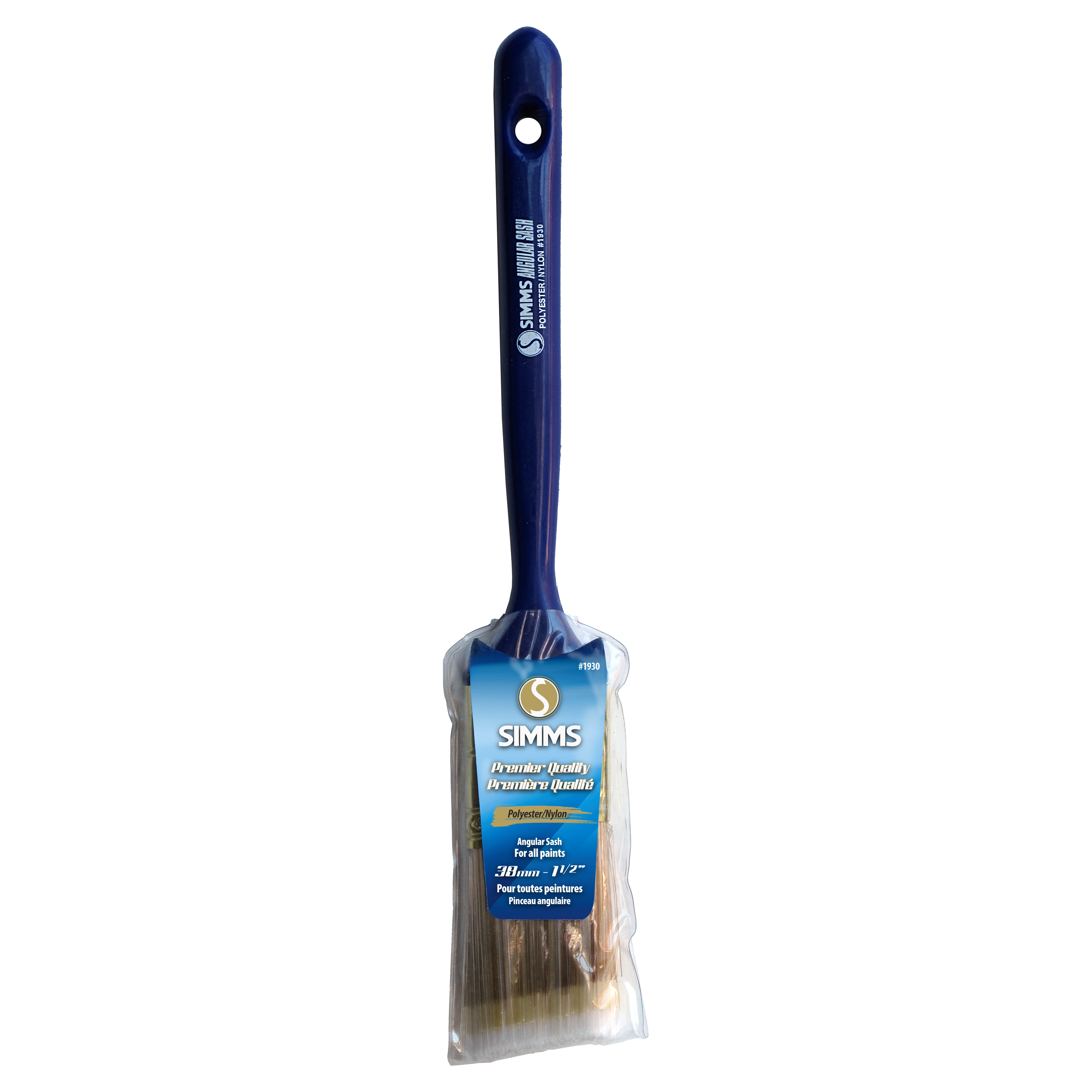 Premier Quality poly/nylon angular paint brush 38mm