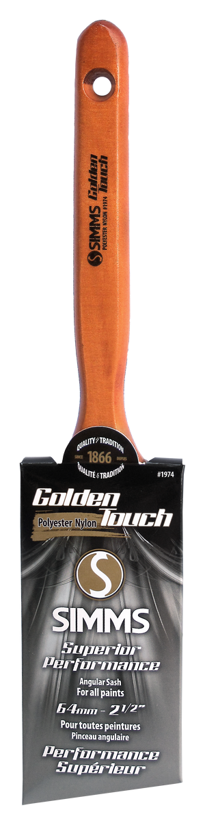 Golden Touch Paint Brush Angular, 64mm