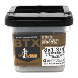 1# Bucket 8 x 1-3/4" Bronze Robertson® Flat Head (171/Bucket)