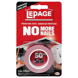 LePage No More Nails Heavy Duty Mounting Tape