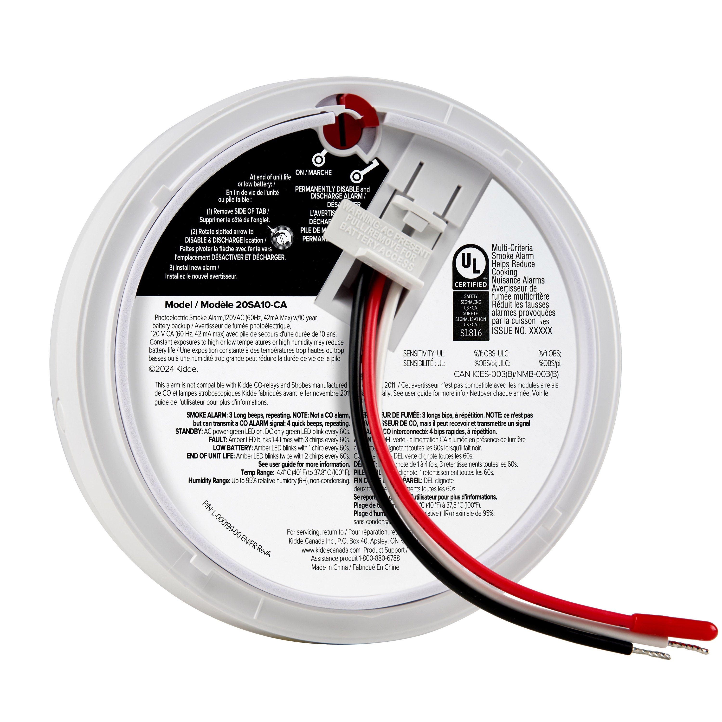 Kidde Smoke Alarm with 10-Year Never Change Battery