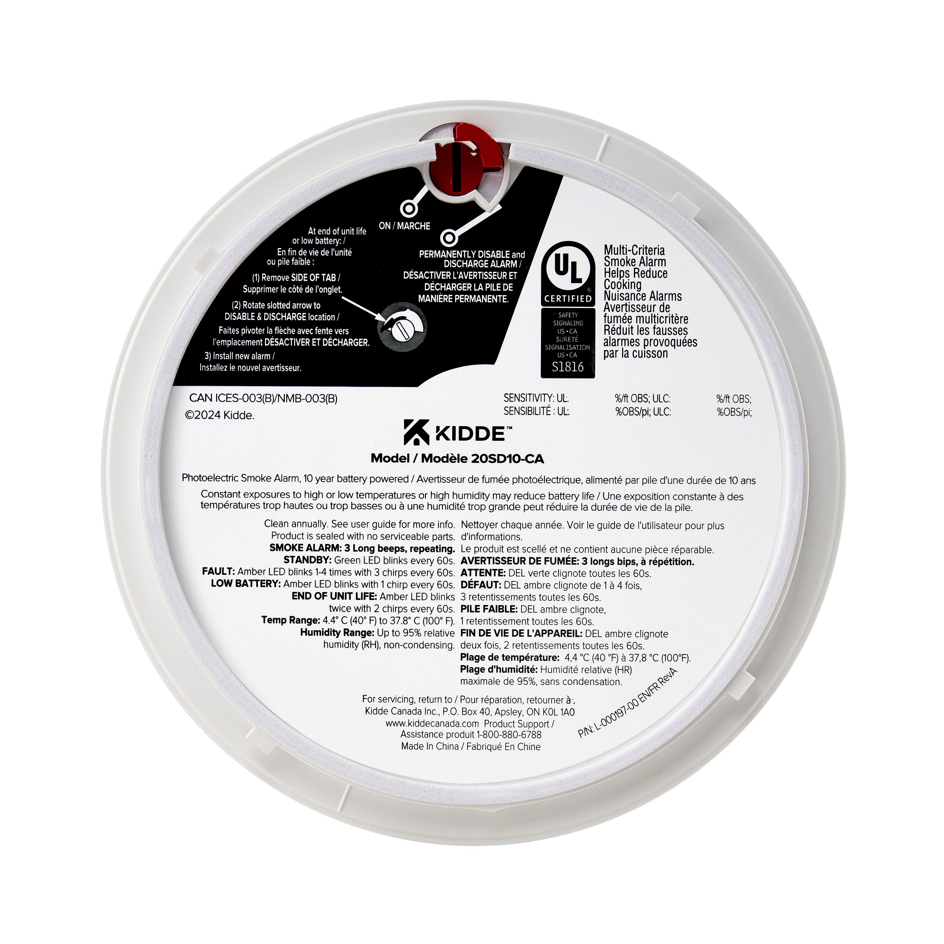 Kidde 10-Year Smoke Alarm