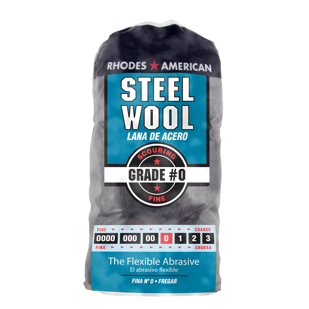 Rhodes American 10121155 Grade 0 Fine Steel Wool Pad 12Pk