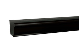 5" x 10' Aluminum Gutter, Black