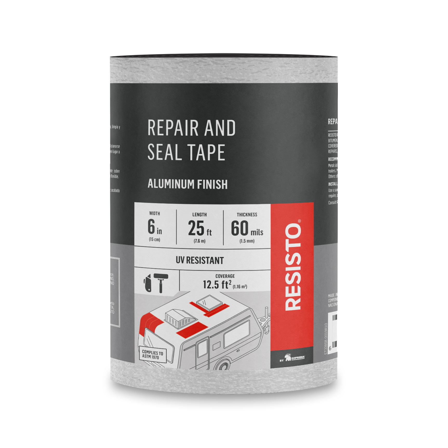 6" x 25' Resisto Repair and Seal Tape
