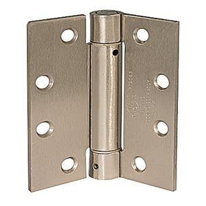 4-1/2"x4" Single Action Spring Hinge, Satin Nickel