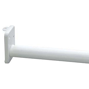 30"-48" Adjustable Metal Closet Rod, White