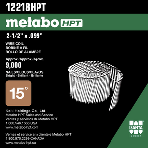 2-1/2" Full Round Head Basic Bright Wire Coil Pallet- Framing Nail