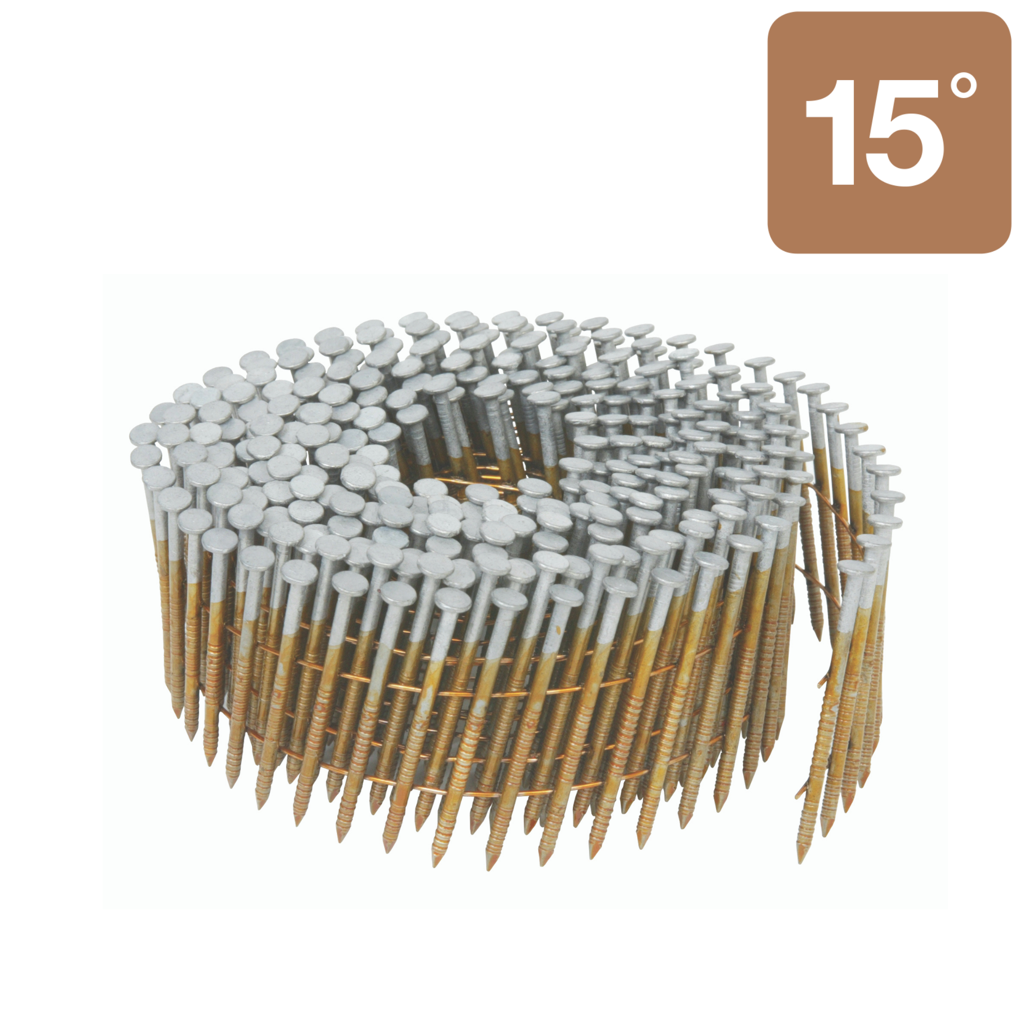 2-1/2" Full Round Head Basic Bright Wire Coil Pallet- Framing Nail