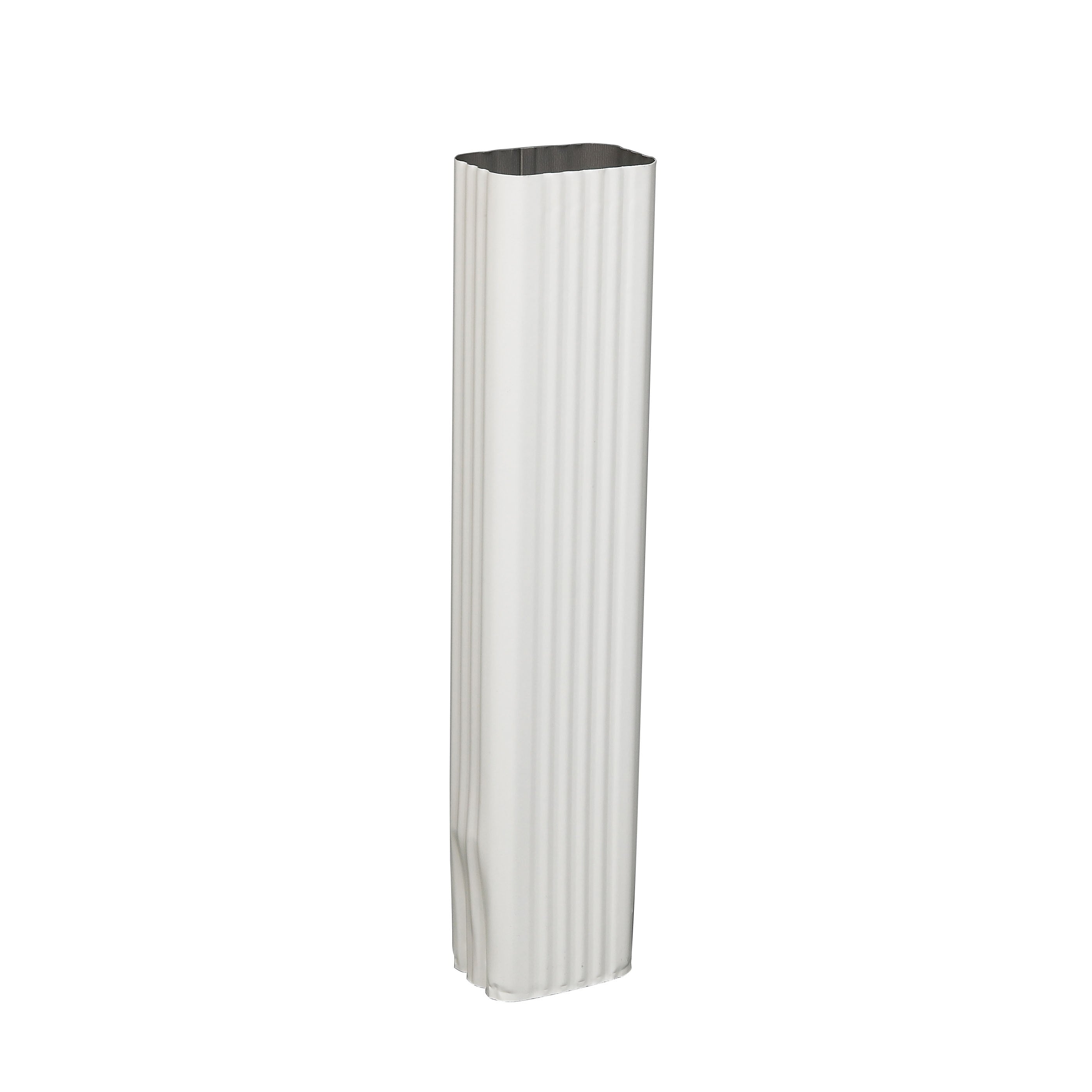 2" x 3" Aluminum Downpipe, White
