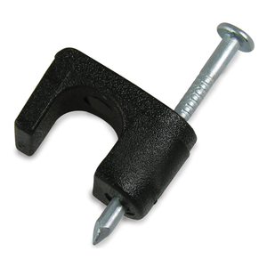 1/4" Coaxial Staple, Black