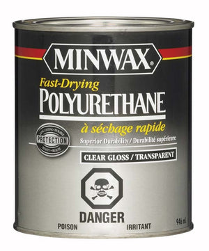 Minwax® Fast-Drying Polyurethane Finish, Gloss, Clear, 946 mL