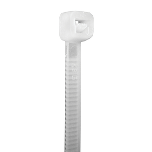 4" CTM4P100 Miniature Cable Zip Ties, White (100 Pack)