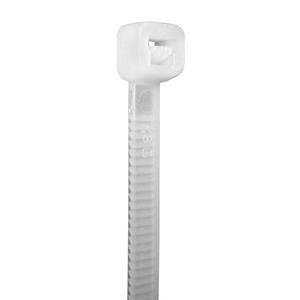 11" CTS11P10 Standard Cable Zip Tie, White (10 Pack)