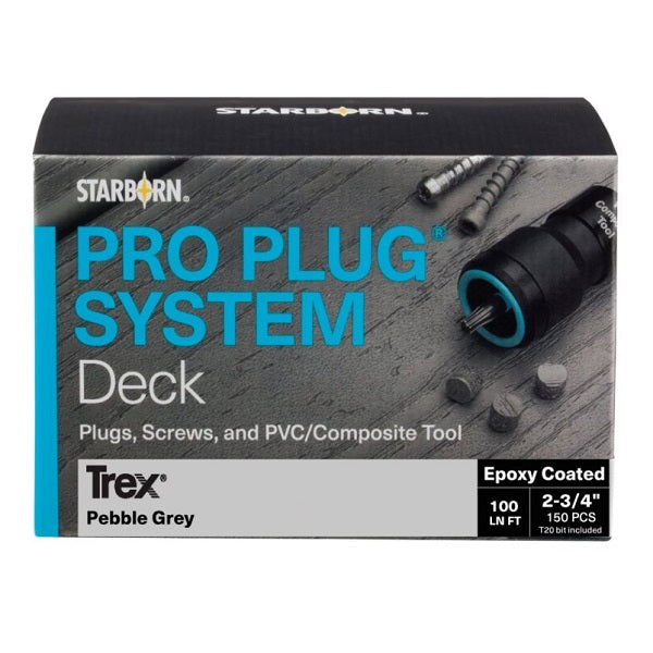 Trex Pro-Plug System, Pebble Grey (100 LF)