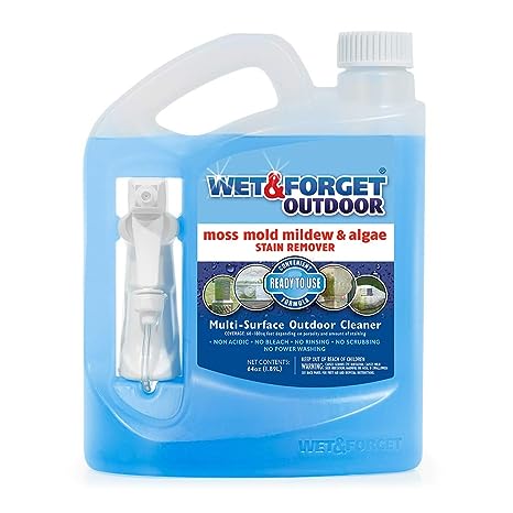 Wet & Forget 704064 1.9L Outdoor Ready to Use Moss Mould Mildew Stain Remover