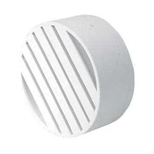 4" Floor Drain PVC, White