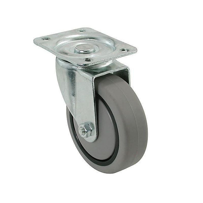 3" Swivel Caster Thermoplastic Rubber Grey 180lb Load
