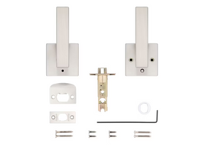 Singapore Lever - Privacy, Satin Nickel