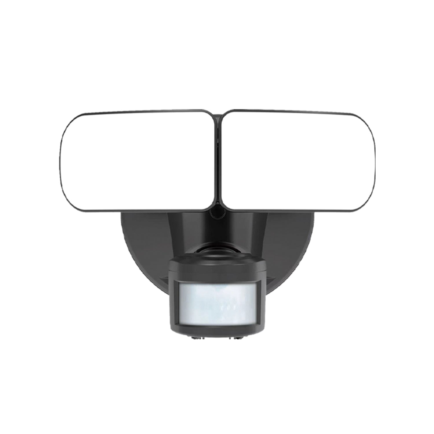 LED Motion Sensor Light Fixture 2HD 15W, Black
