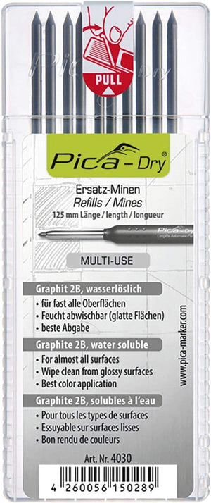 Pica Dry Longlife Automatic Pencil Graphite Refill 10pc