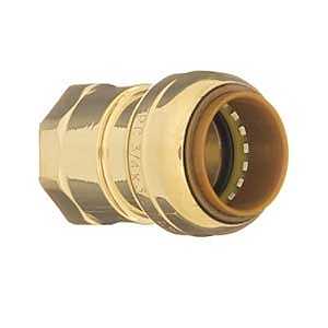 1/2" Polypropylene To Push Fit Adapter, Brass