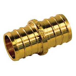 3/4"x1/2" Pex Coupling, Brass