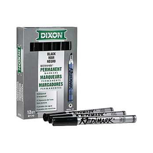 MARKER WEDGE TIP BLACK