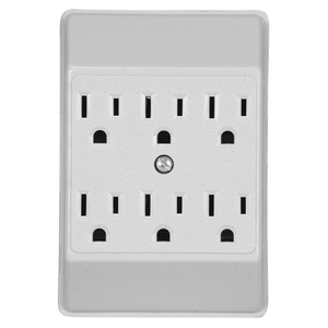 PLUG OUTLET WHITE 15A 125V