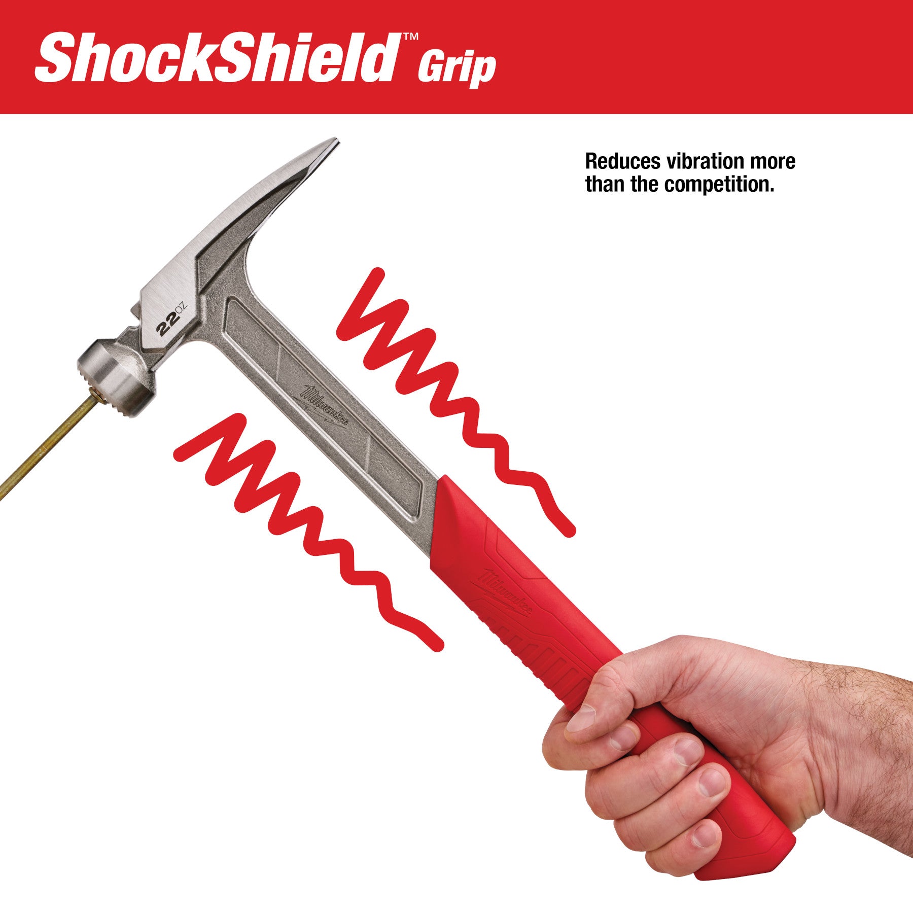 22oz Milled Face Framing Hammer Millwaukee Hammers