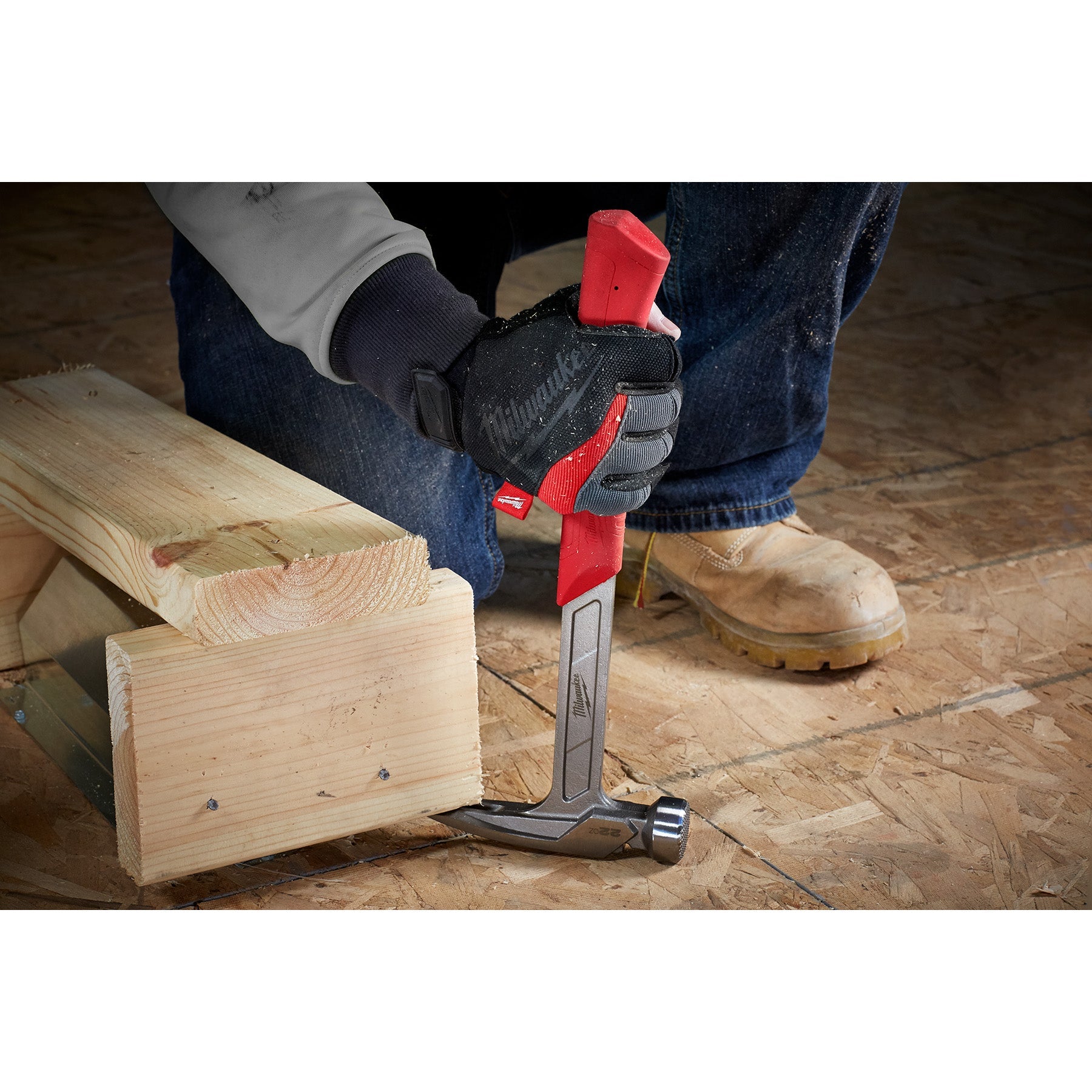22oz Milled Face Framing Hammer Millwaukee Hammers