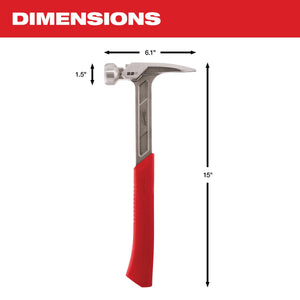 22oz Smooth Face Framing Hammer Millwaukee Hammers
