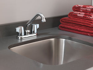 Manor Two-Handle Laundry Faucet, Chrome