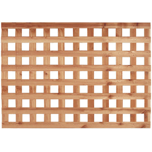 4' X 8' Western Red Cedar Square Lattice