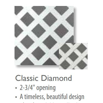 4X8 Vinyl Lattice White