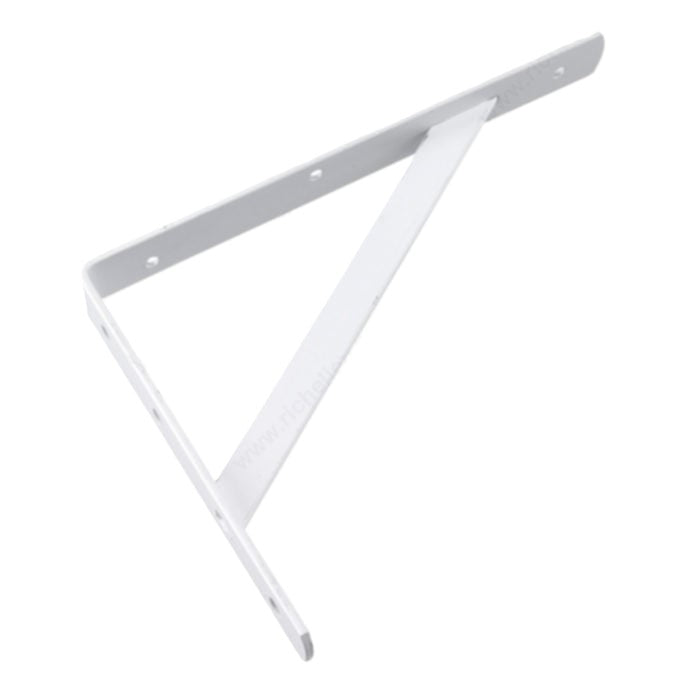 12" Heavy Duty Shelf Bracket, White