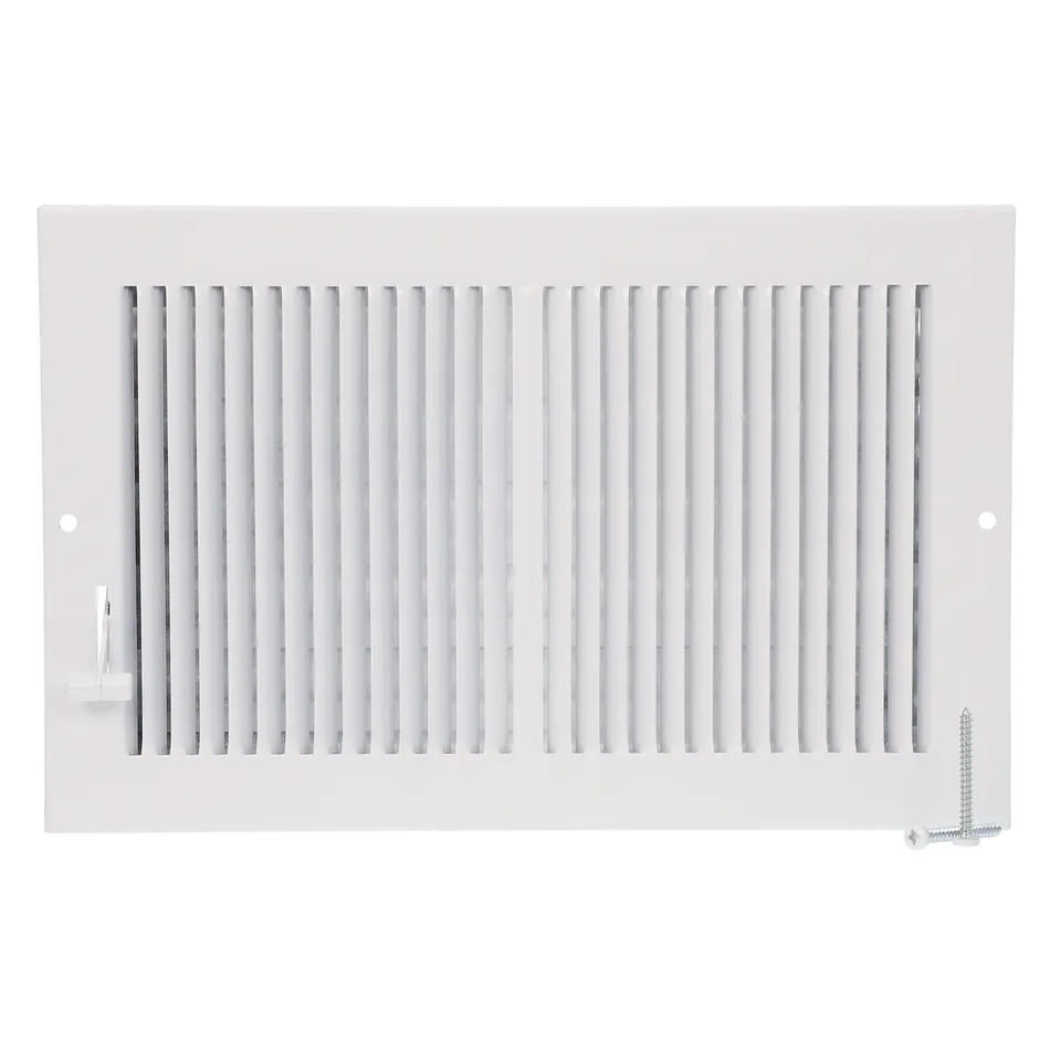 30" x 6" Sidewall Grille Plastic White