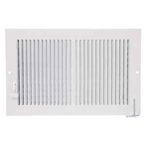 30" x 6" Sidewall Grille Plastic White