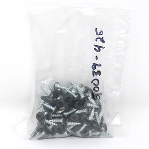 #6 x 3/8" Pan Socket Soffit Screw Type S, Painted Black (100/Bag)