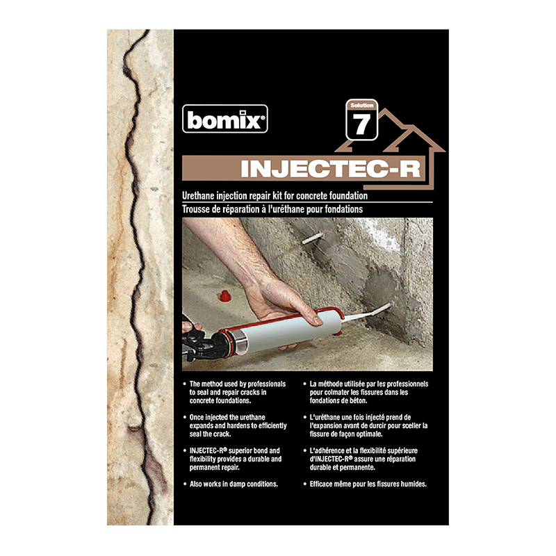 Bomix Injectec-R Urethane Injection Repair Kit for Concrete Foundation ...