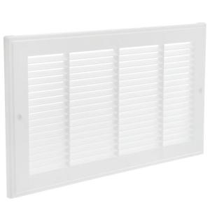 12" x 6" Return Air Grille, White