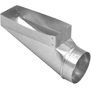 3-1/4' x 10" x 4" Register End Boot Galvanized