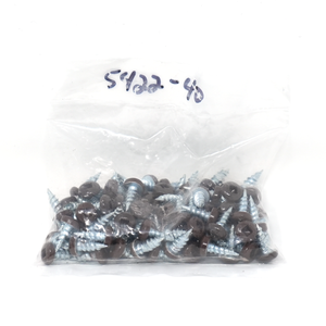 #6 x 3/8 Pan Socket Soffit Screw Type S, Painted Brown (100/Bag)